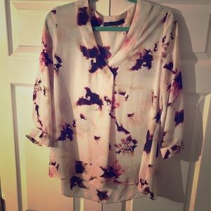 **ROSE & OLIVE** floral blouse